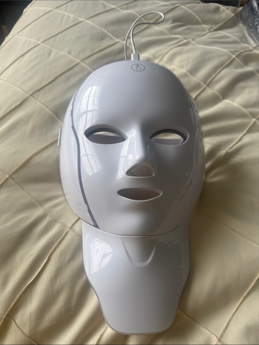 LED Facial Mask Therapy Device - White